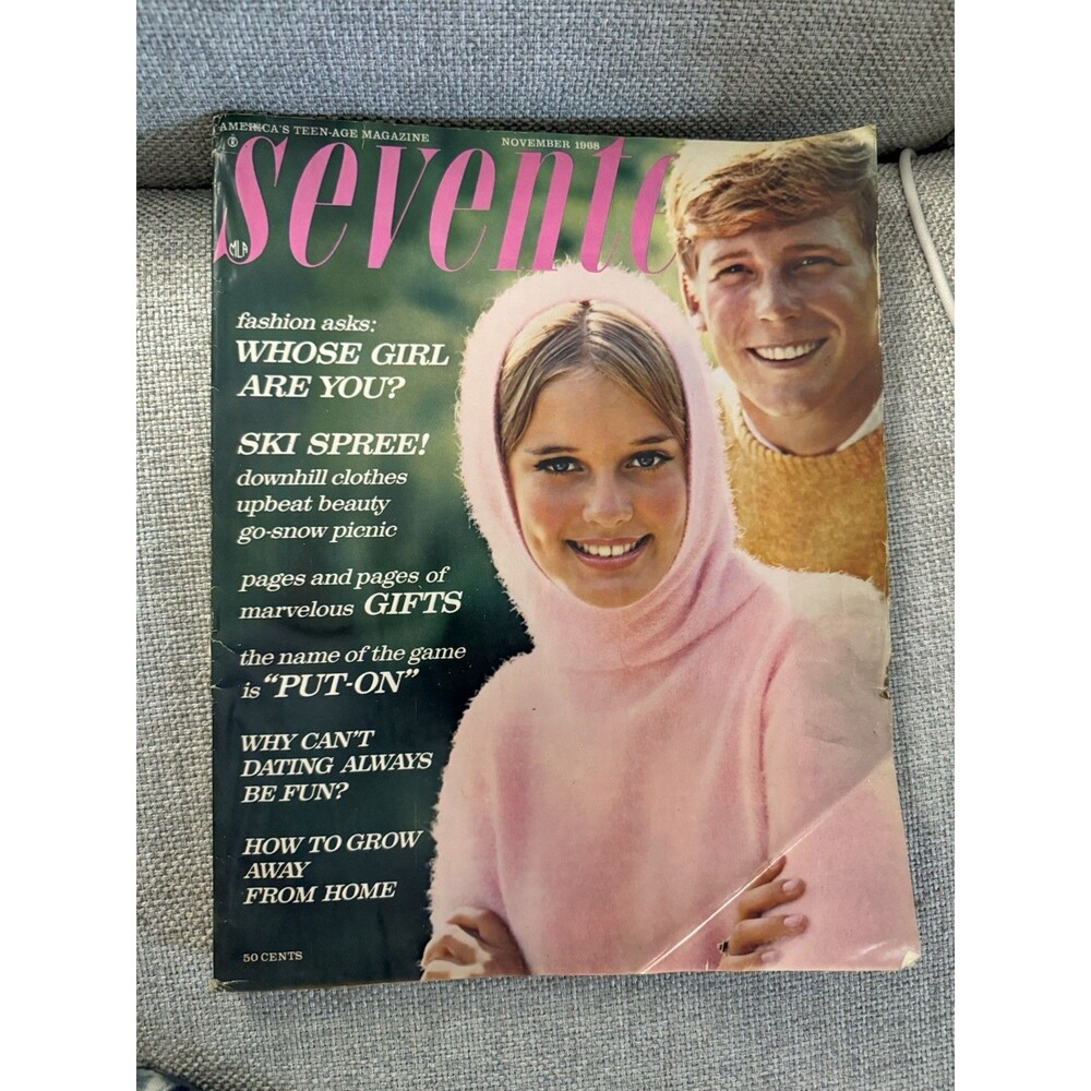 Vintage Seventeen Magazine November 1968 Women History Fashion Current Events